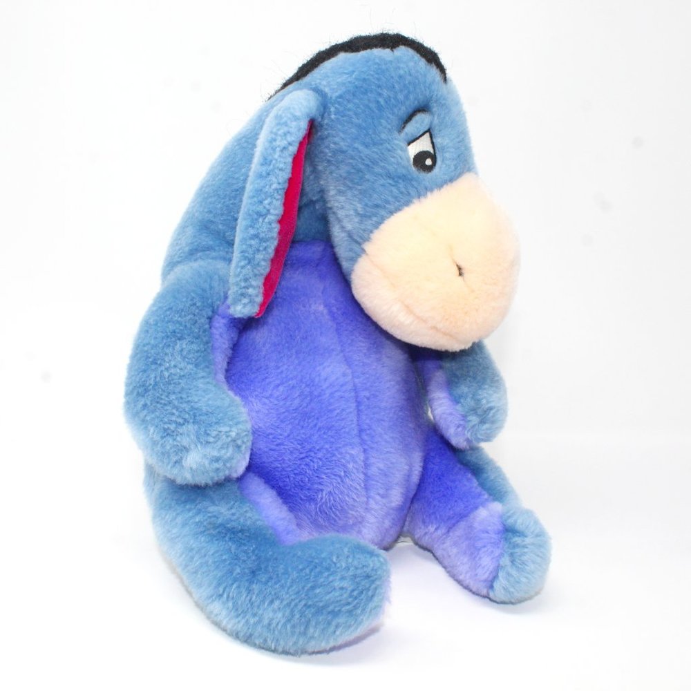 Disney Store Eeyore Plush Stuffed Animal Toy Removable Tail 12" Winnie the Pooh - Picture 2 of 11